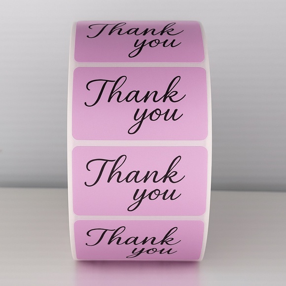 Cute Thank You Labels –Perfect for Packaging & Small Business Orders - Picture 1 of 8